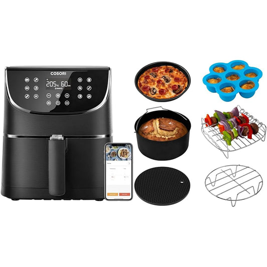 COSORI Smart – Freidora sin Aceite WiFi 5,5 L XXL con Accesorios