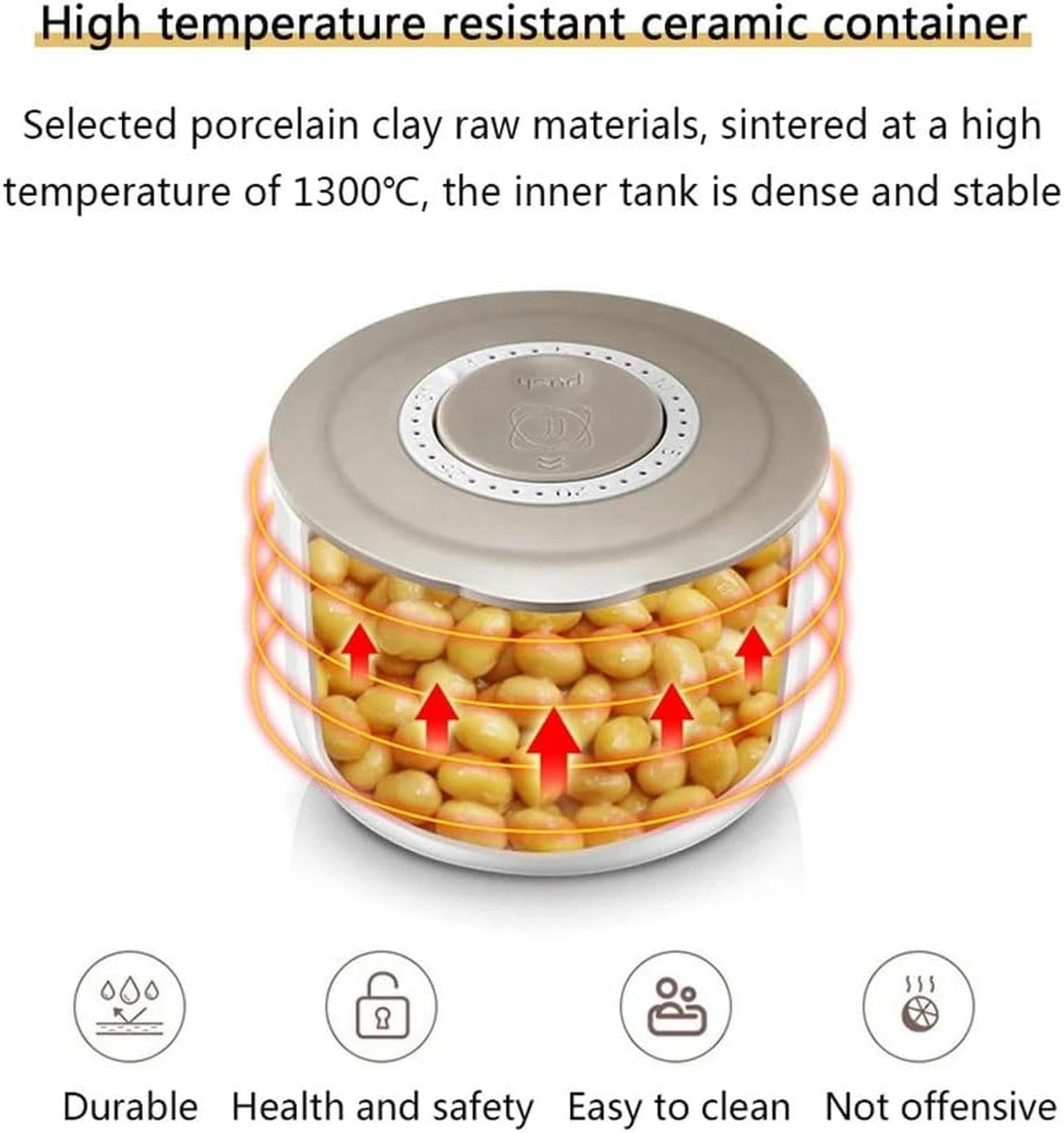 Fermentadora Eléctrica 1,5 L – Yogur y Natto