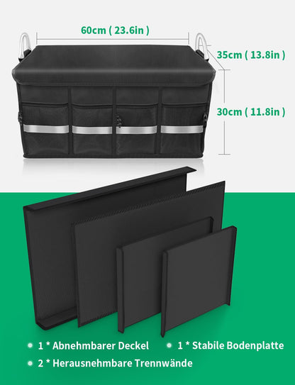 Bolsa de baúl Oasser con tapa, impermeable, plegable y antideslizante