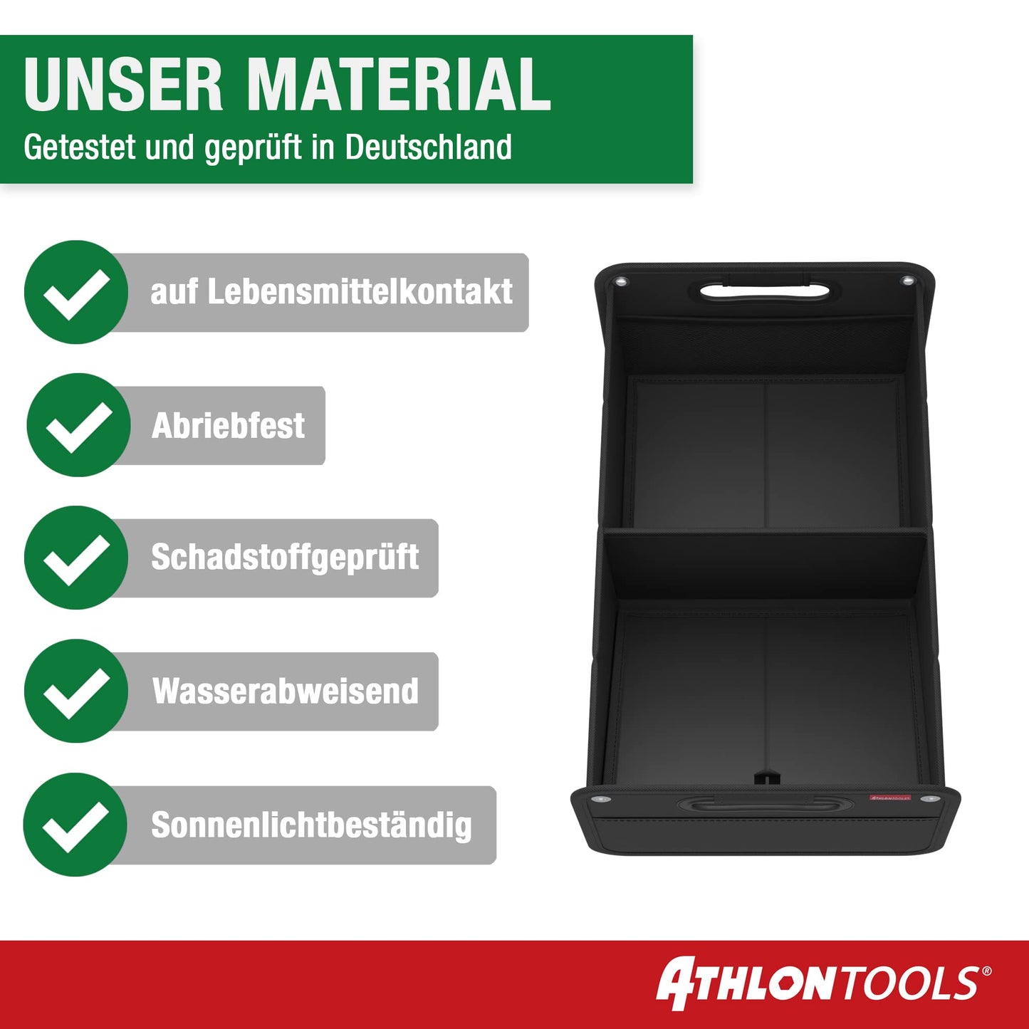 Bolsa de maletero plegable ATHLON TOOLS con velcro antideslizante