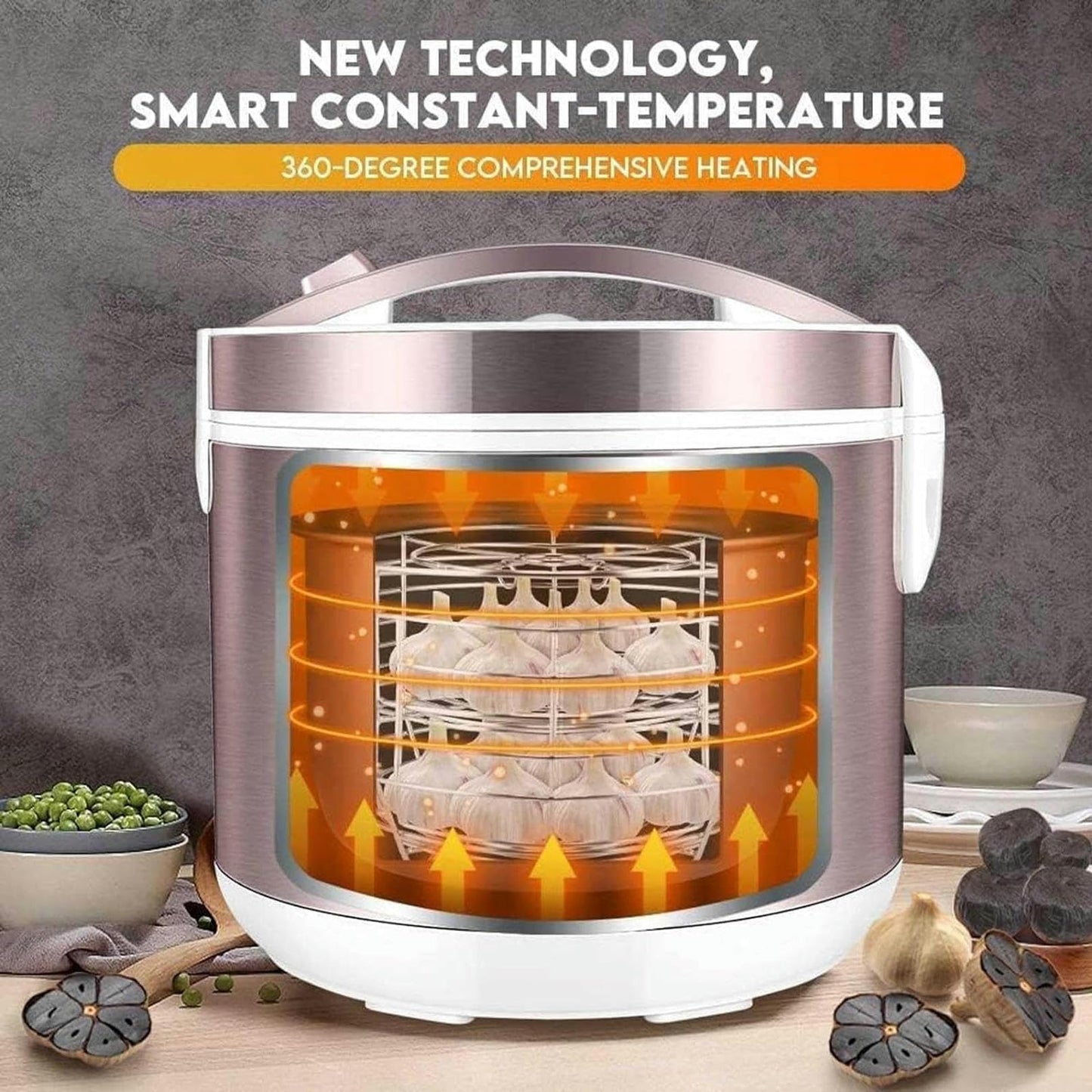 Fermentador FKINGLRK 5–6 L – Automático, Negro