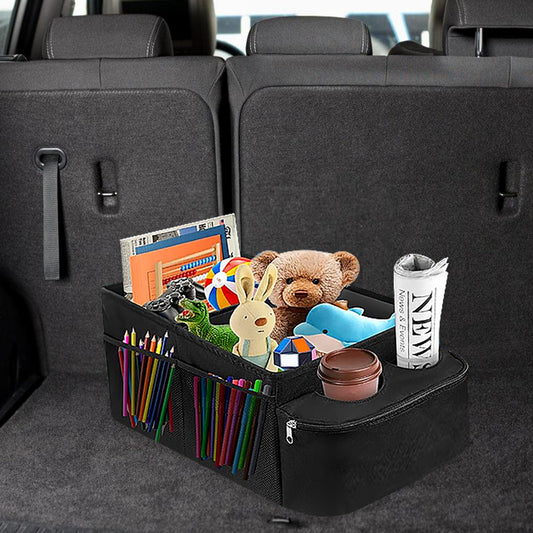 Organizador de coche BYZESTY para asiento de pasajero con portavasos