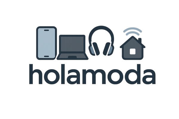 home electronic logo with holamoda